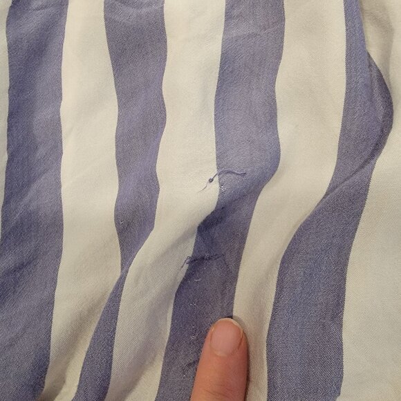 Pink Rose Striped Blouse Top Medium - Picture 4 of 5